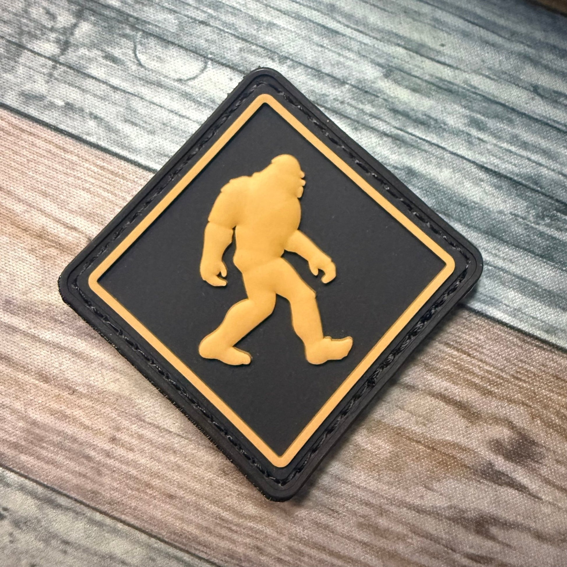  - Bigfoot Morale Patch | PVC Rubber Hook & Loop | Cryptids from Crypto Zoo Tees
