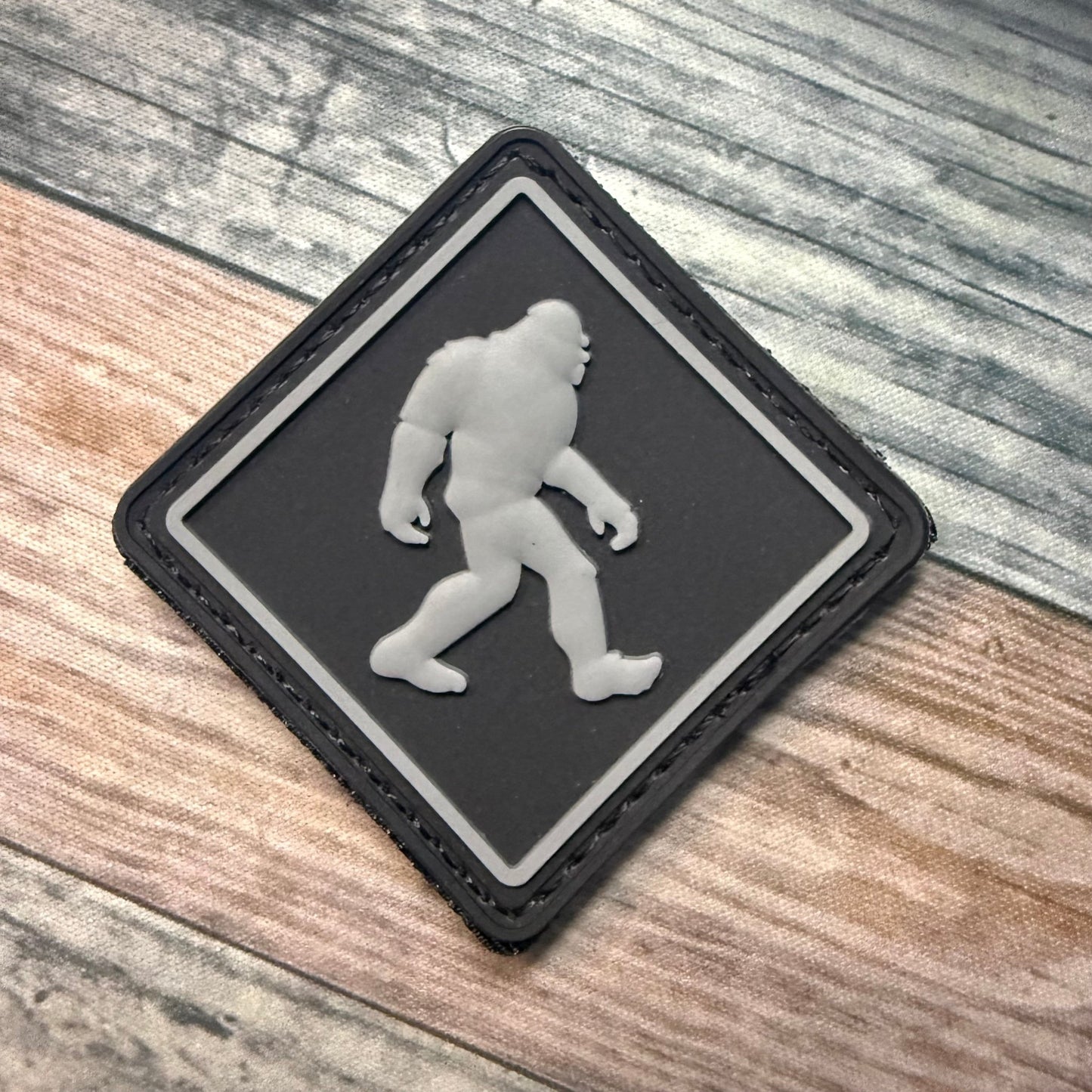  - Bigfoot Morale Patch | PVC Rubber Hook & Loop | Cryptids from Crypto Zoo Tees
