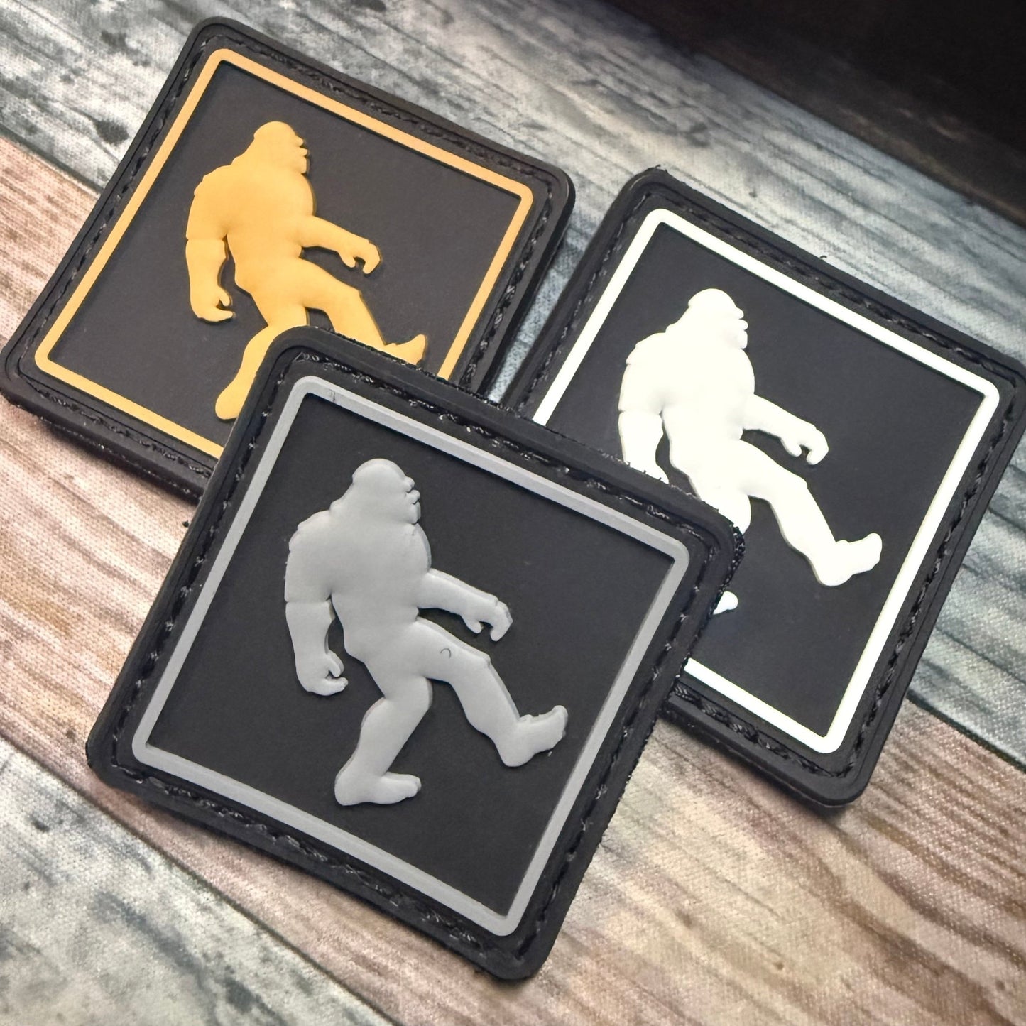  - Bigfoot Morale Patch | PVC Rubber Hook & Loop | Cryptids from Crypto Zoo Tees