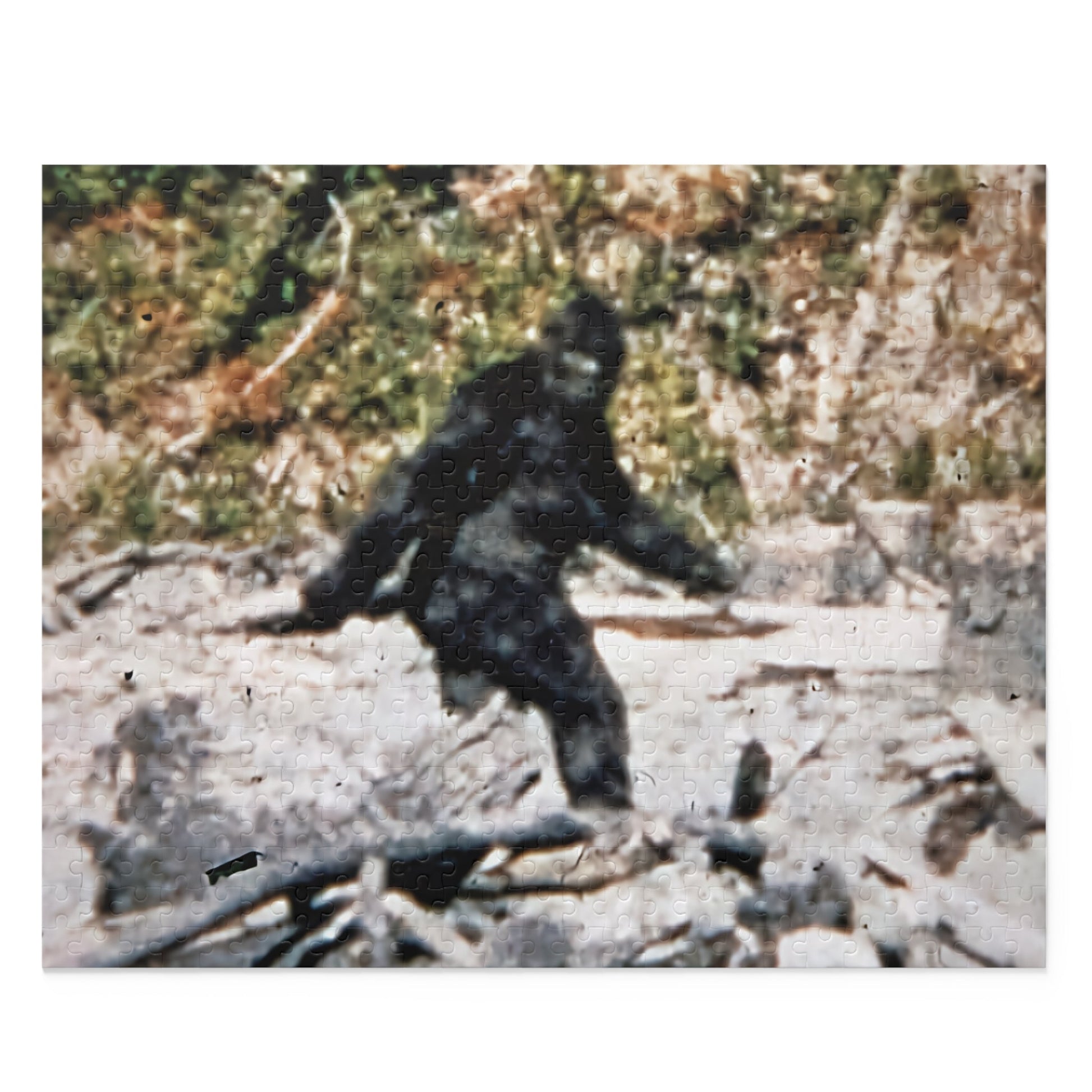 Puzzle - Bigfoot Puzzle | Patterson Gimlin, Cryptids | Retro & Vintage Gift from Crypto Zoo Tees