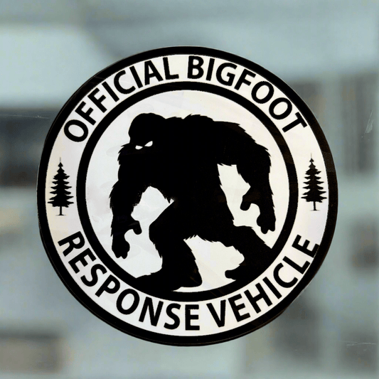 - Bigfoot Response Vehicle | Sticker/Vinyl Decal | Bigfoot, Cryptids from Crypto Zoo Tees