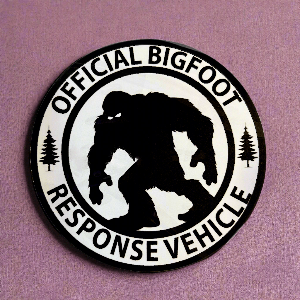  - Bigfoot Response Vehicle | Sticker/Vinyl Decal | Bigfoot, Cryptids from Crypto Zoo Tees