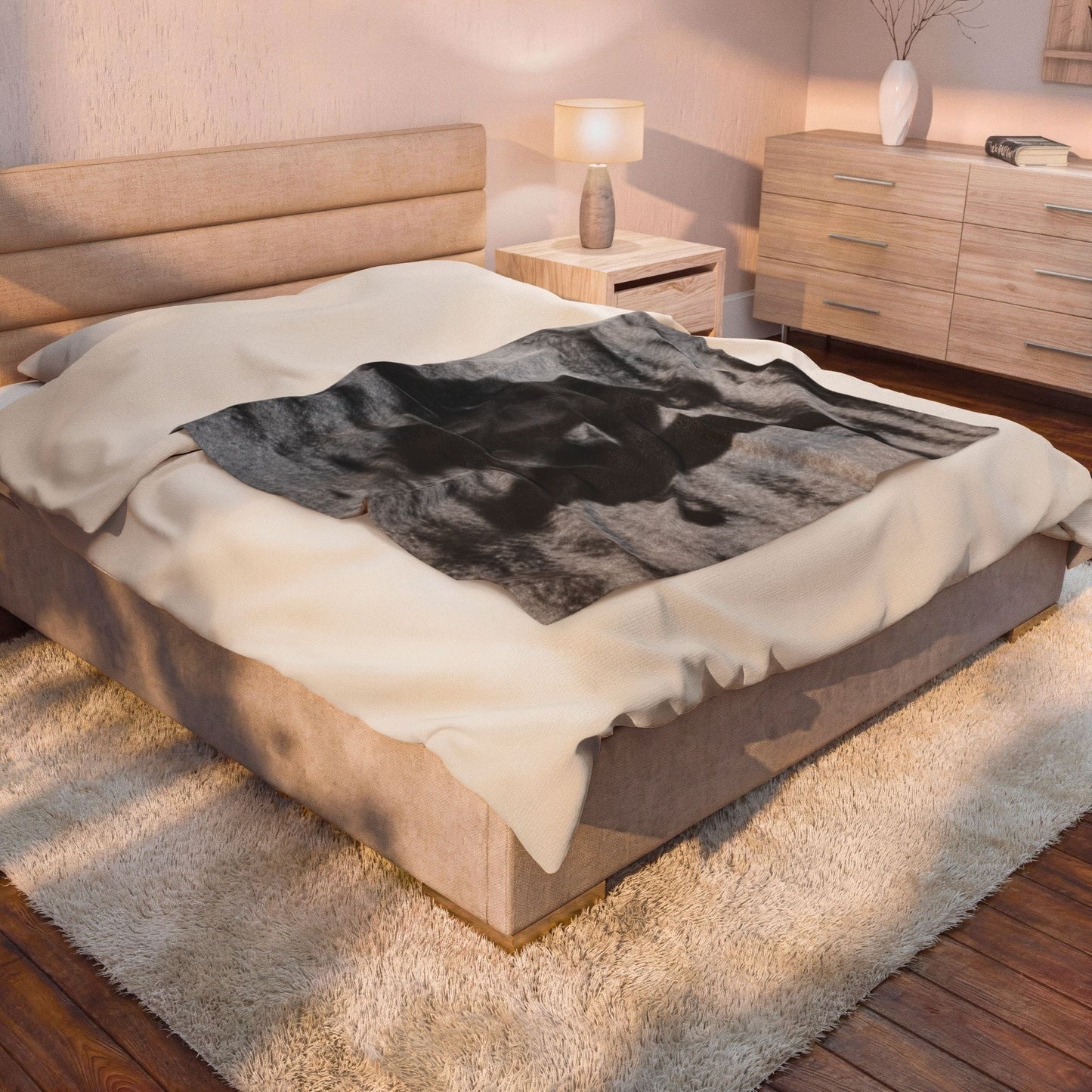 Home Decor - Bigfoot Riding Nessie Blanket | Woven, Fleece & Velveteen | Bigfoot | Retro & Vintage | Home Decor from SHIRT MONSTERS