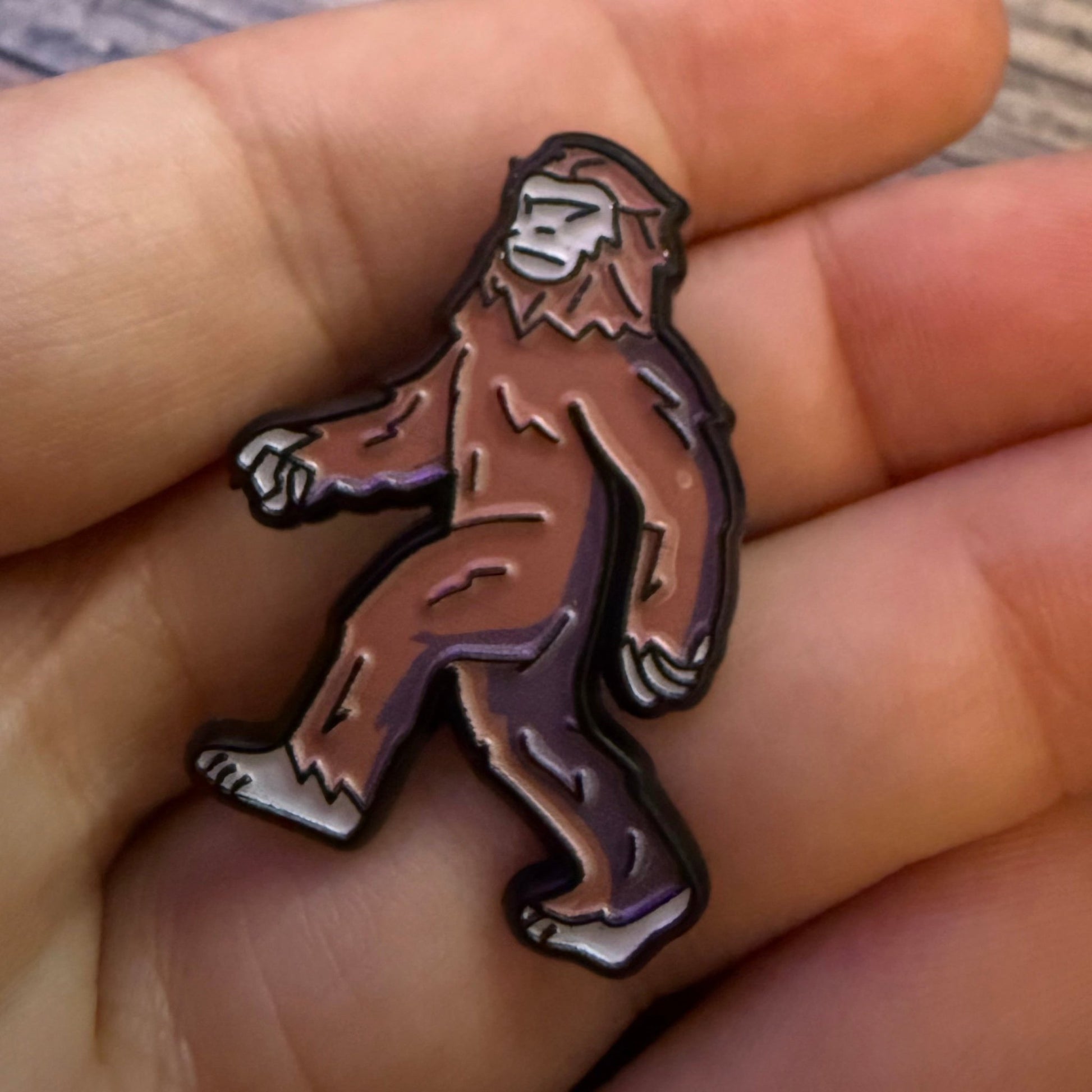  - Bigfoot Sasquatch Pinback Button | Cryptid Forest Monster from Crypto Zoo Tees