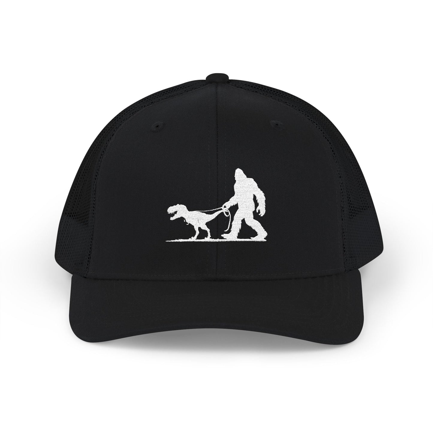 Hats - Bigfoot Walking Dinosaur Hat | Trucker Cap | Cryptids, Funny from Crypto Zoo Tees