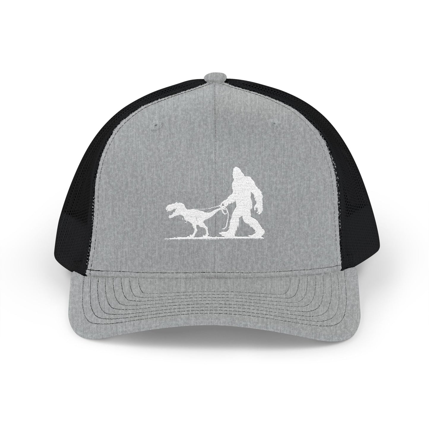 Hats - Bigfoot Walking Dinosaur Hat | Trucker Cap | Cryptids, Funny from Crypto Zoo Tees