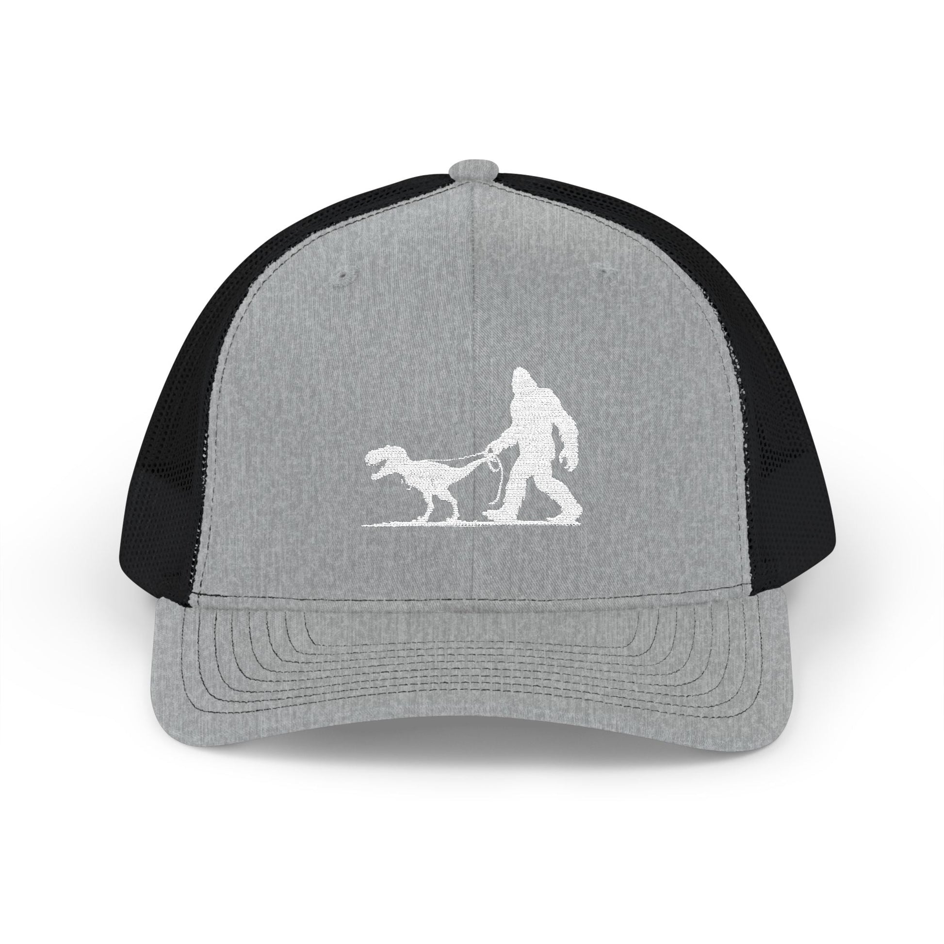 Hats - Bigfoot Walking Dinosaur Hat | Trucker Cap | Cryptids, Funny from Crypto Zoo Tees