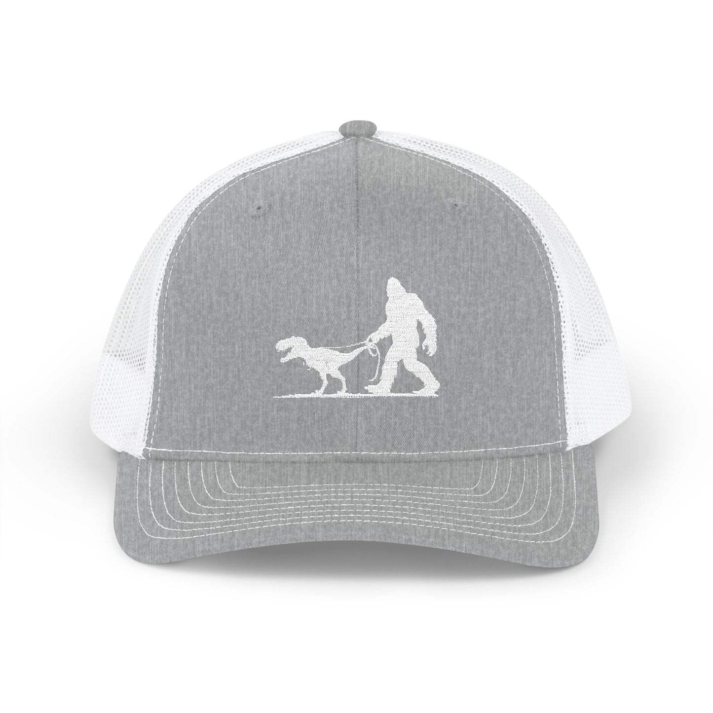 Hats - Bigfoot Walking Dinosaur Hat | Trucker Cap | Cryptids, Funny from Crypto Zoo Tees