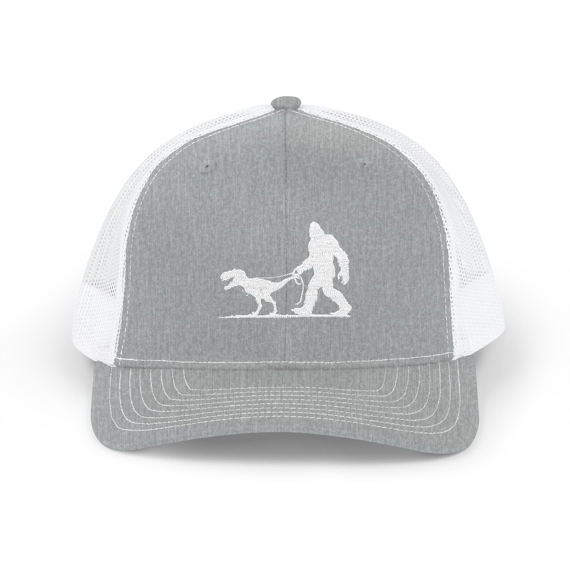 Hats - Bigfoot Walking Dinosaur Hat | Trucker Cap | Cryptids, Funny from Crypto Zoo Tees