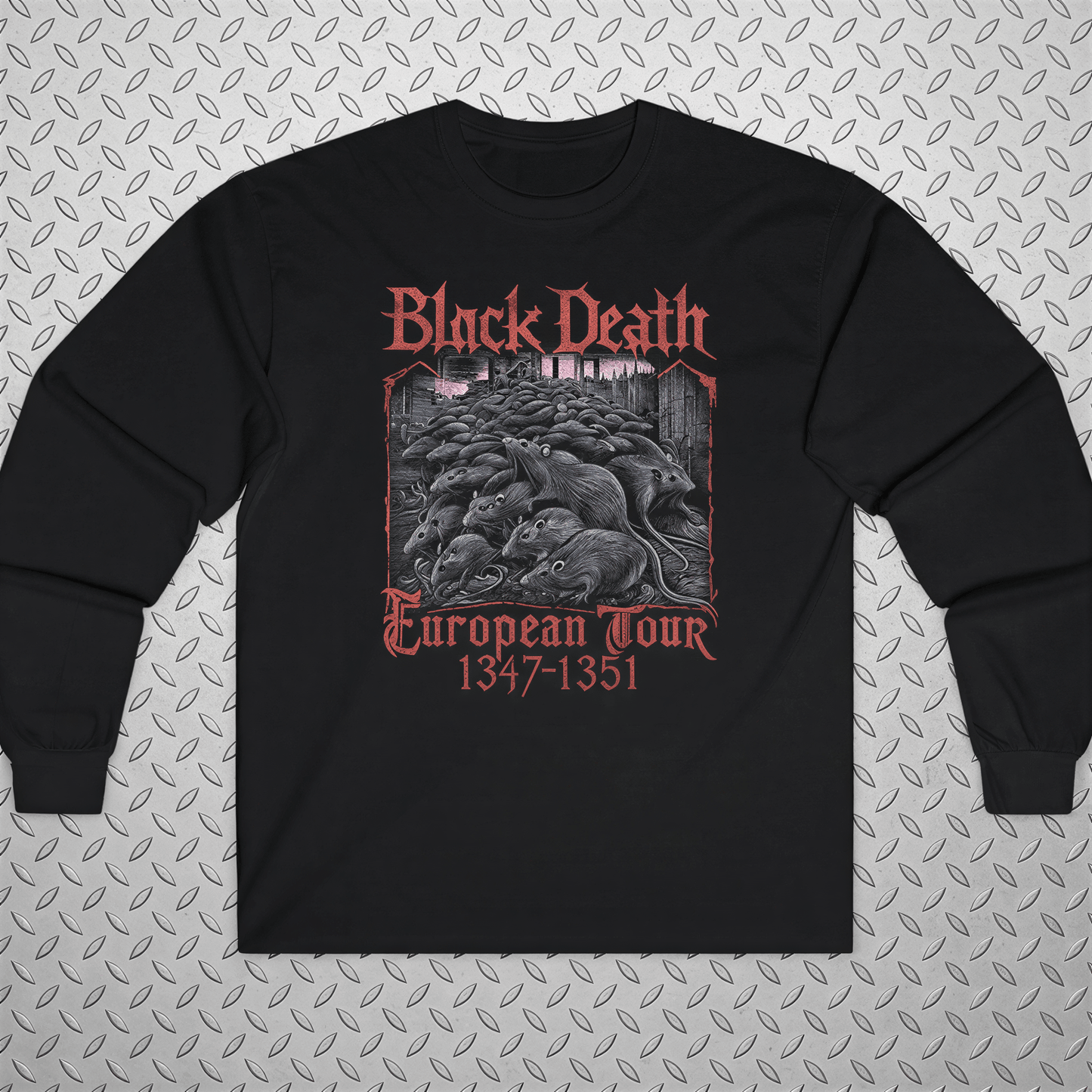 T-Shirt - Black Death Tour Shirt | Funny, Metal | T-Shirt from SHIRT MONSTERS