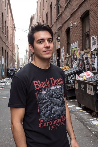 T-Shirt - Black Death Tour Shirt | Funny, Metal | T-Shirt from SHIRT MONSTERS