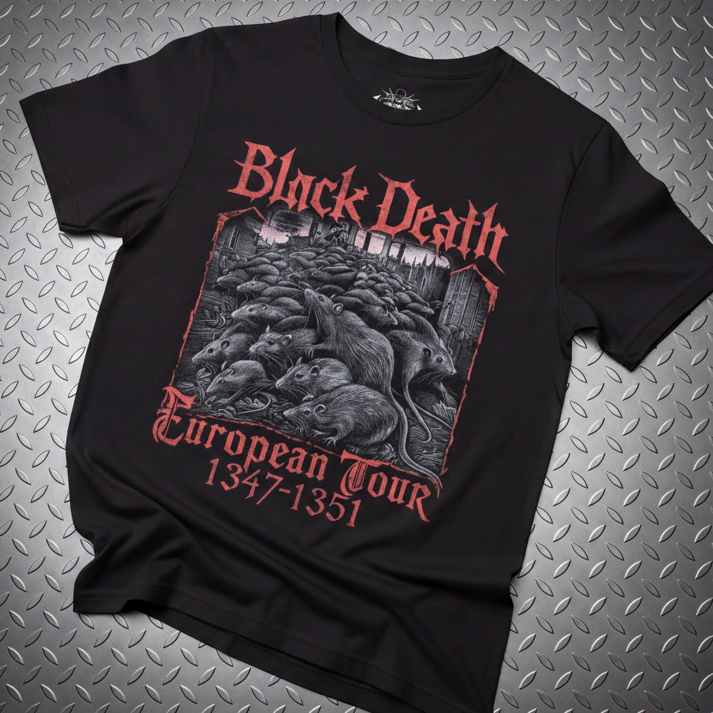 T-Shirt - Black Death Tour Shirt | Funny, Metal | T-Shirt from SHIRT MONSTERS