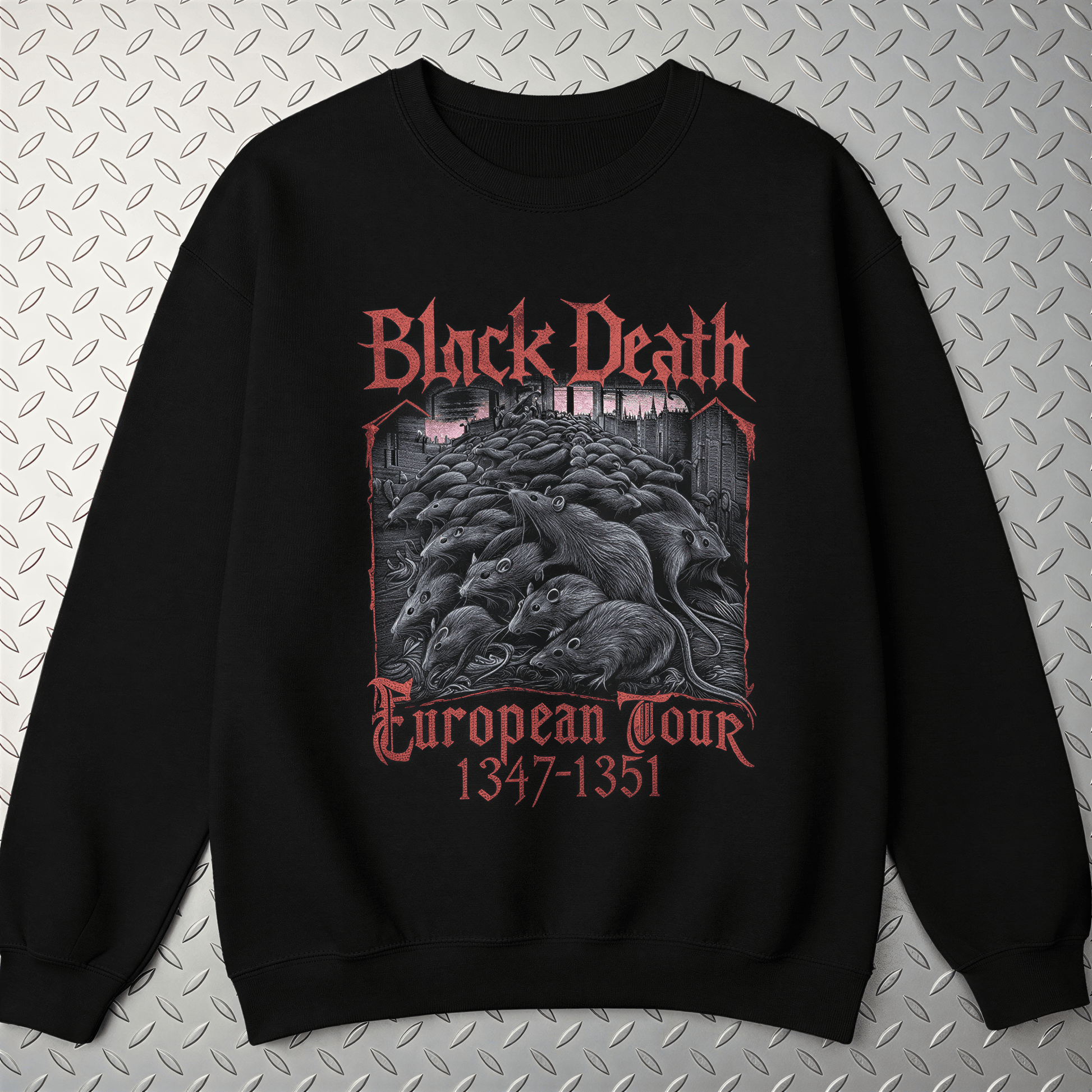 T-Shirt - Black Death Tour Shirt | Funny, Metal | T-Shirt from SHIRT MONSTERS