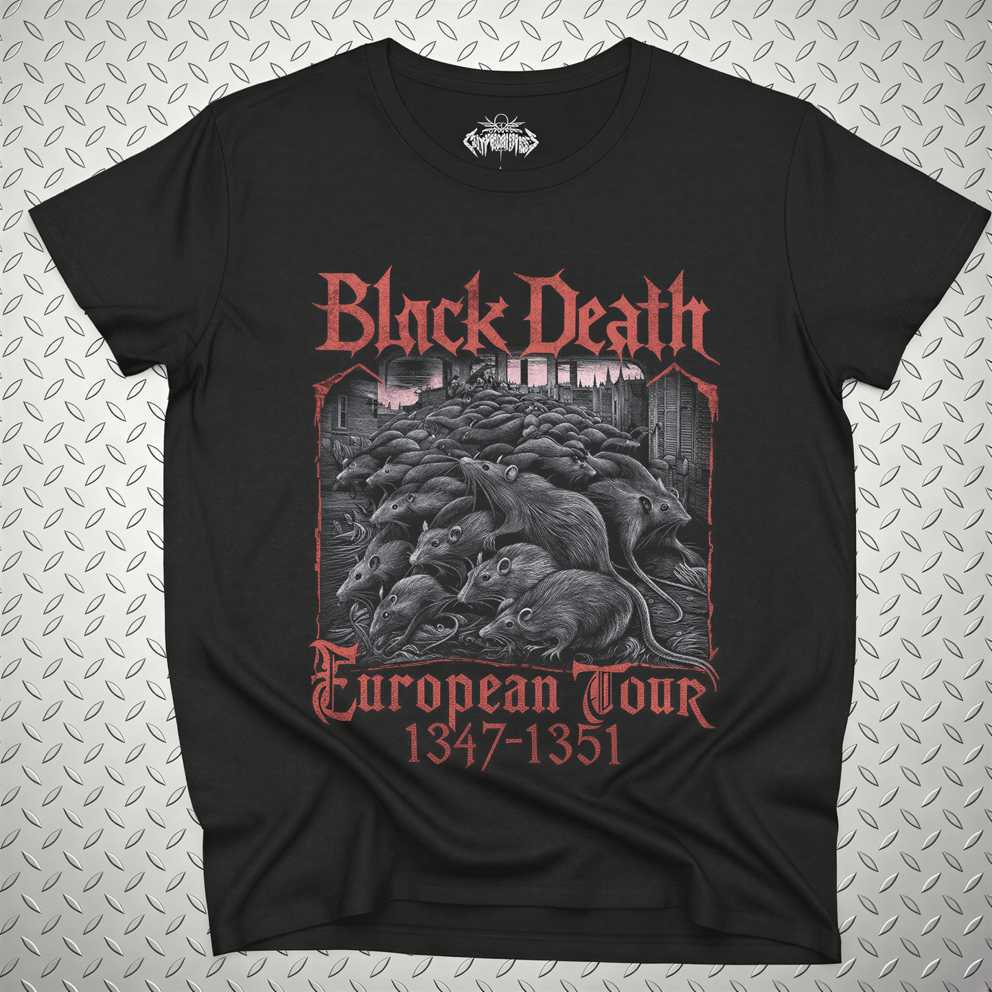 T-Shirt - Black Death Tour Shirt | Funny, Metal | T-Shirt from SHIRT MONSTERS