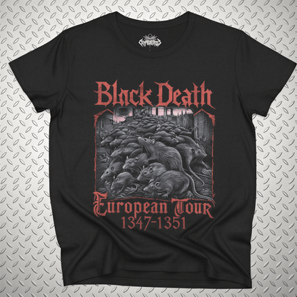 T-Shirt - Black Death Tour Shirt | Funny, Metal | T-Shirt from SHIRT MONSTERS
