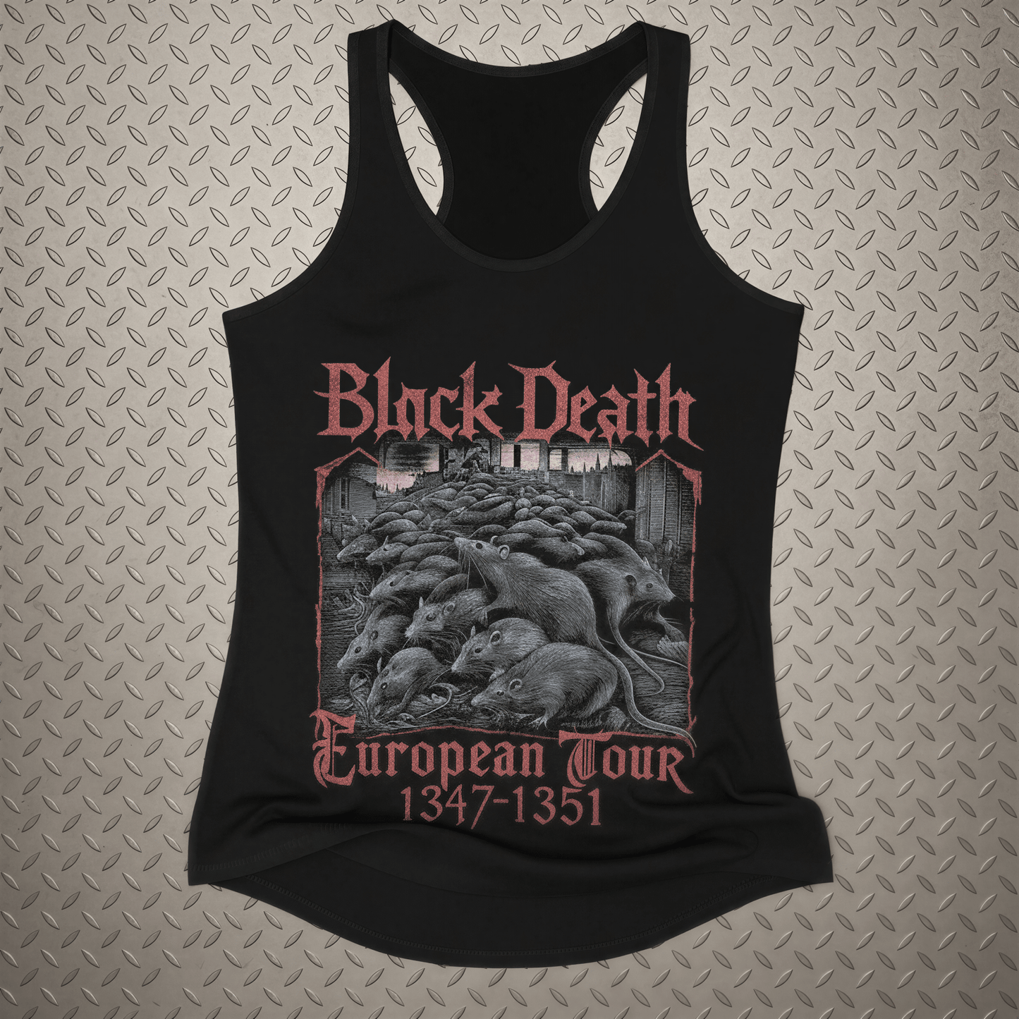 T-Shirt - Black Death Tour Shirt | Funny, Metal | T-Shirt from SHIRT MONSTERS