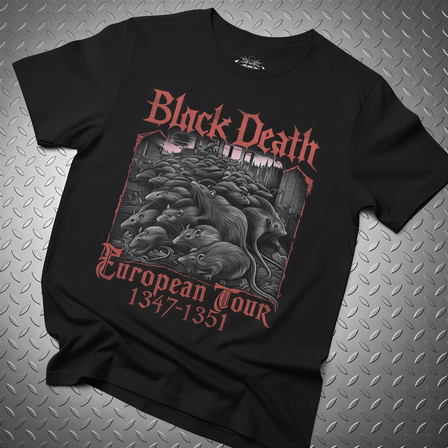 T-Shirt - Black Death Tour Shirt | Ladies Racerback Tank Top - Next Level 1533 | Horror | Metal from SHIRT MONSTERS