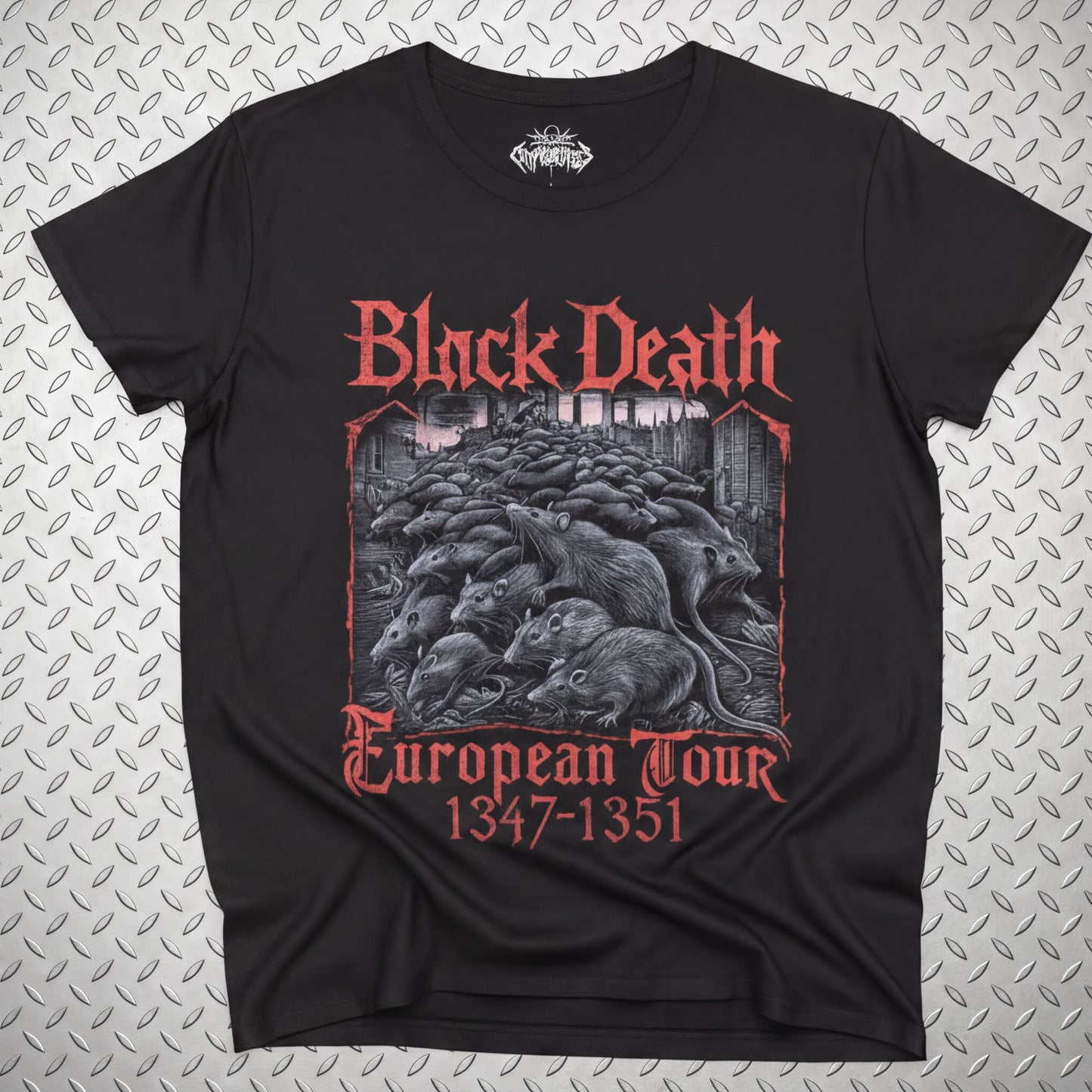 T-Shirt - Black Death Tour Shirt | Ladies Racerback Tank Top - Next Level 1533 | Horror | Metal from SHIRT MONSTERS