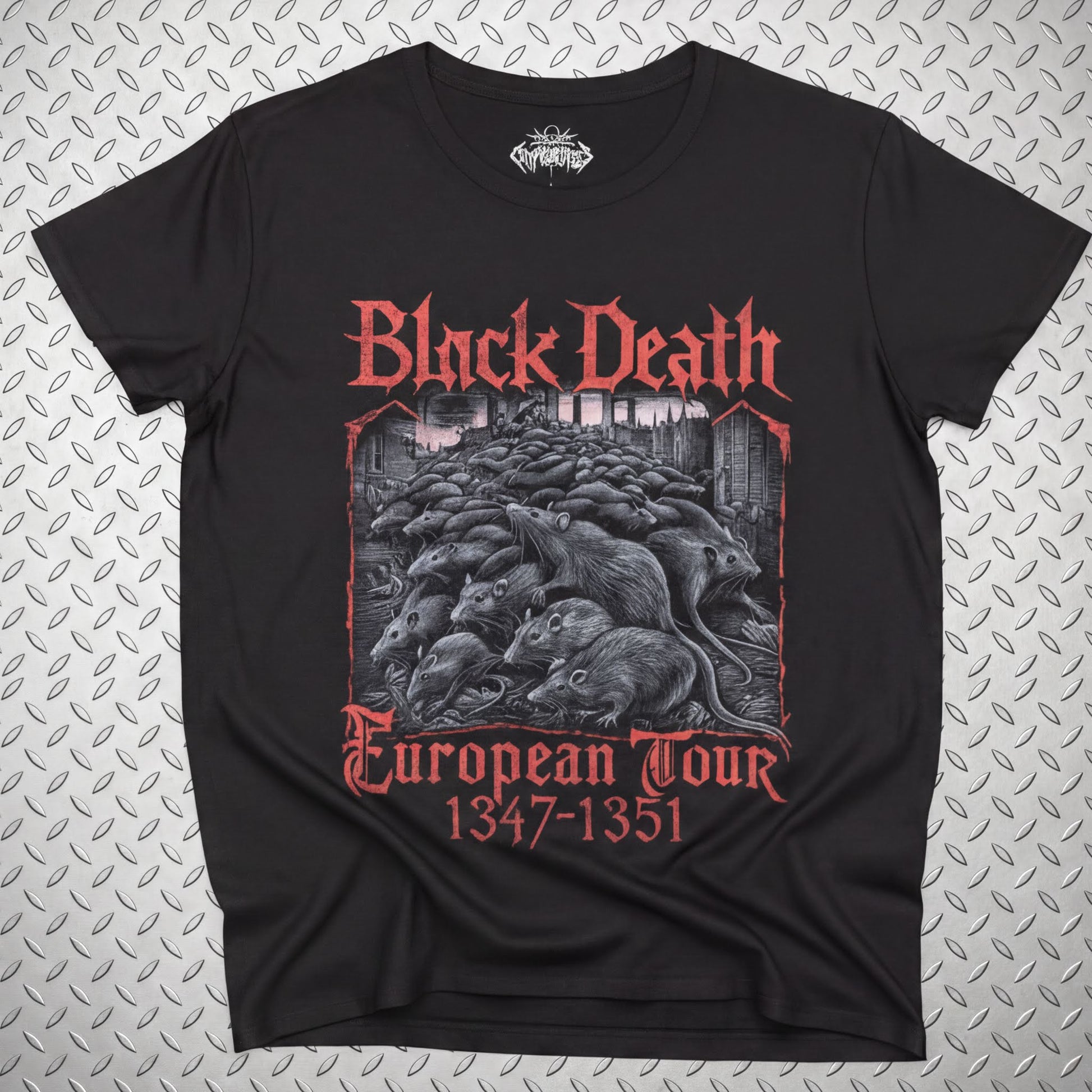 T-Shirt - Black Death Tour Shirt | Ladies Racerback Tank Top - Next Level 1533 | Horror | Metal from SHIRT MONSTERS