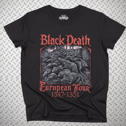 T-Shirt - Black Death Tour Shirt | Ladies Racerback Tank Top - Next Level 1533 | Horror | Metal from SHIRT MONSTERS