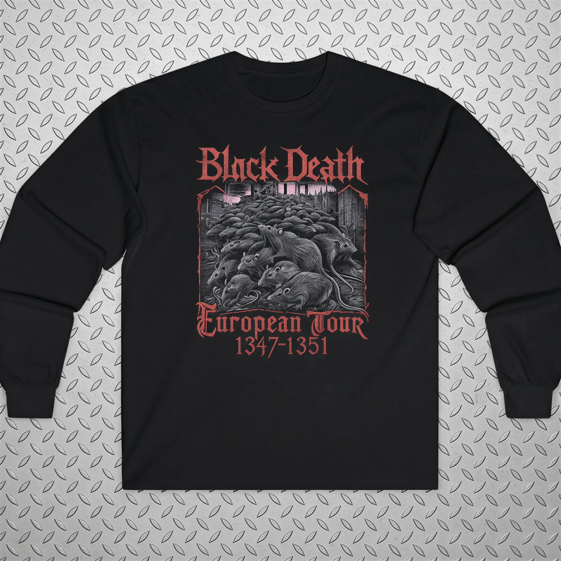 T-Shirt - Black Death Tour Shirt | Ladies Racerback Tank Top - Next Level 1533 | Horror | Metal from SHIRT MONSTERS