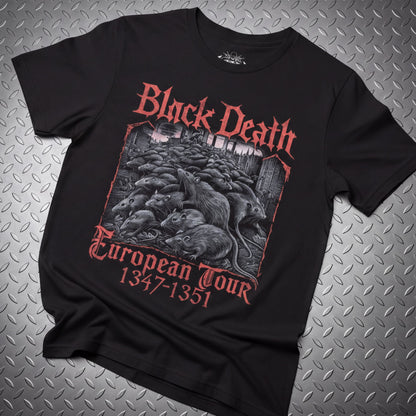T-Shirt - Black Death Tour Shirt | Ladies Tee - Gildan 5000L | Horror | Metal from SHIRT MONSTERS