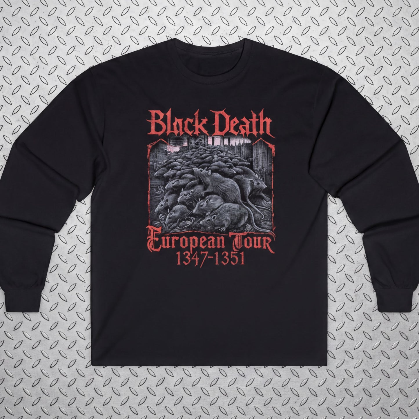 T-Shirt - Black Death Tour Shirt | Ladies Tee - Gildan 5000L | Horror | Metal from SHIRT MONSTERS