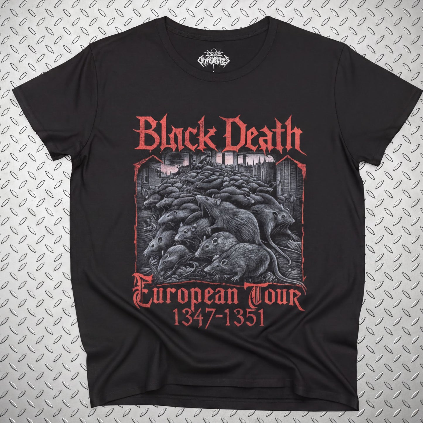 T-Shirt - Black Death Tour Shirt | Ladies Tee - Gildan 5000L | Horror | Metal from SHIRT MONSTERS