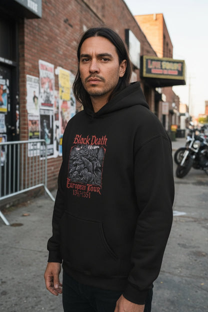 T-Shirt - Black Death Tour Shirt | Unisex Crewneck Sweatshirt - Gildan 18000 | Horror | Metal from SHIRT MONSTERS