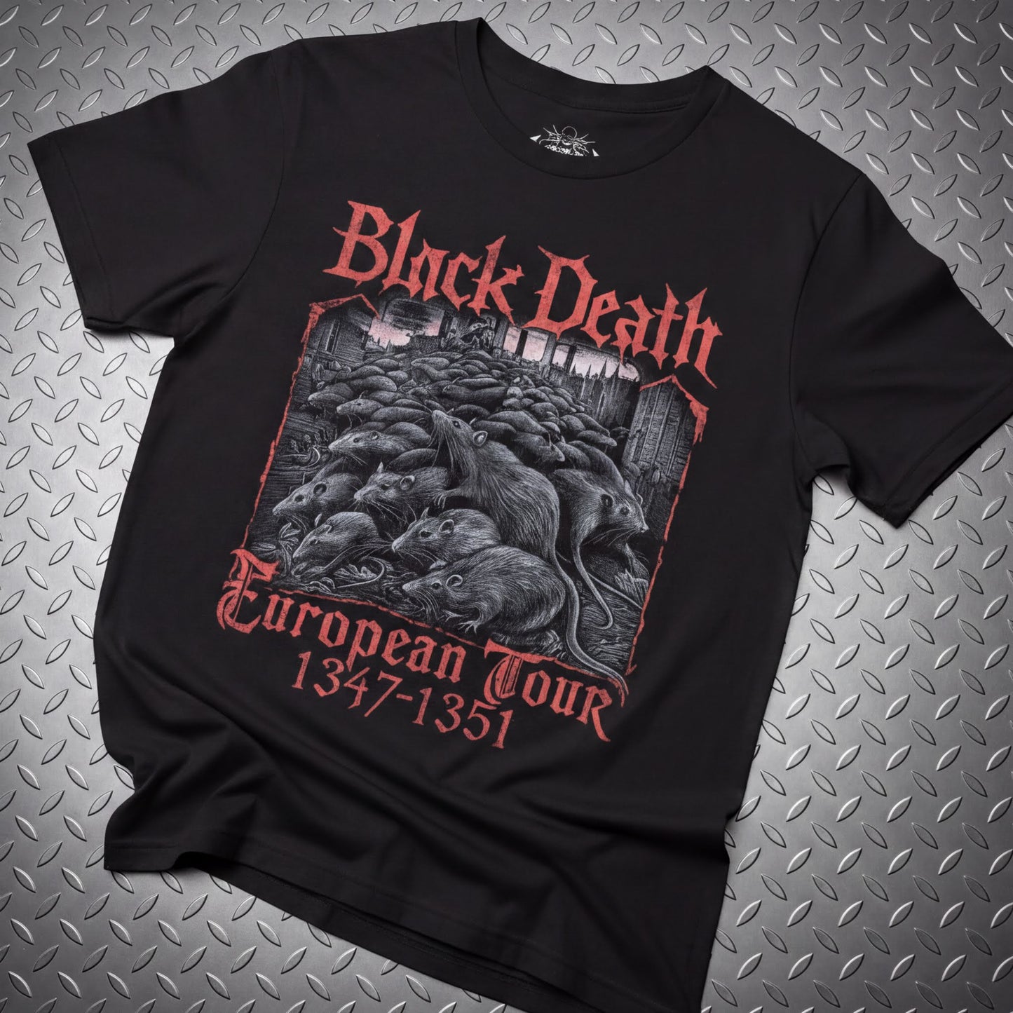 T-Shirt - Black Death Tour Shirt | Unisex Long Sleeve Tee - Gildan 2400 | Horror | Metal from SHIRT MONSTERS