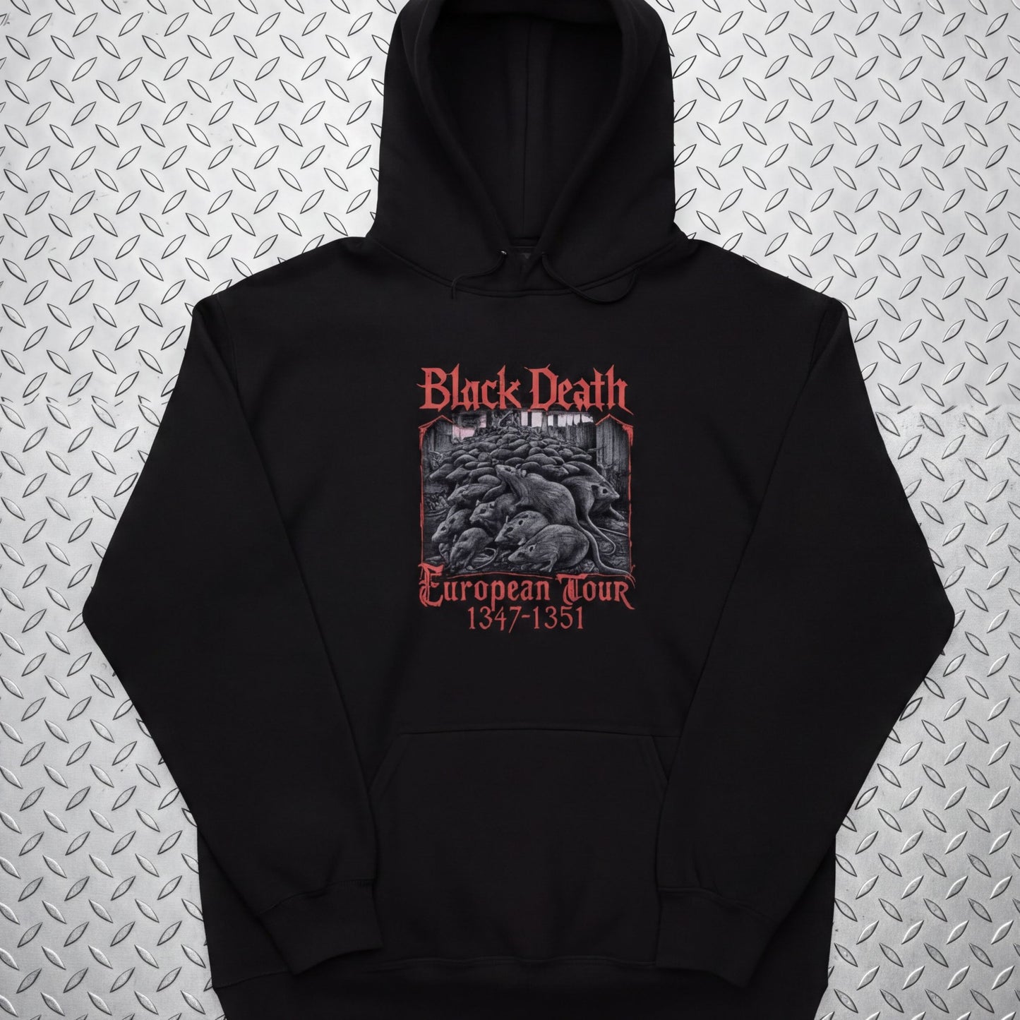 T-Shirt - Black Death Tour Shirt | Unisex Long Sleeve Tee - Gildan 2400 | Horror | Metal from SHIRT MONSTERS