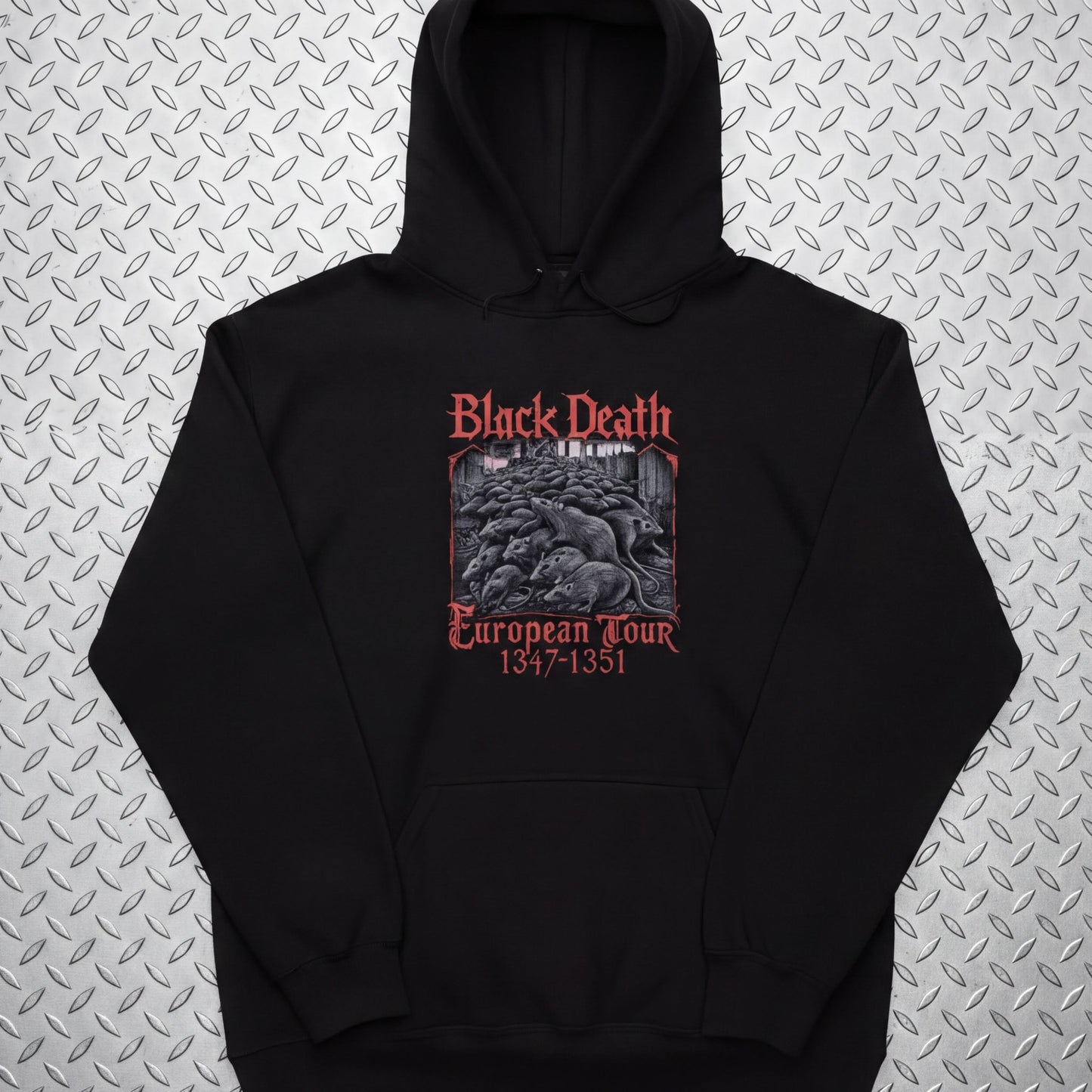 T-Shirt - Black Death Tour Shirt | Unisex Pullover Hoodie - Gildan | Horror | Metal from SHIRT MONSTERS