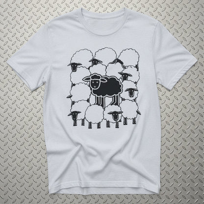 T-Shirt - Black Sheep Shirt | Animals, Funny | Light Fitted - Unisex Bella+Canvas 3001 from SHIRT MONSTERS