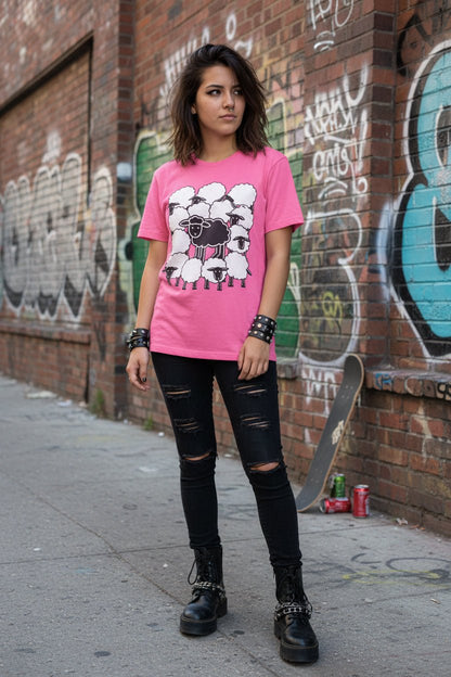 T-Shirt - Black Sheep Shirt | Animals, Funny | Light Fitted - Unisex Bella+Canvas 3001 from SHIRT MONSTERS