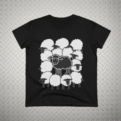 Hoodie - Black Sheep Shirt | Animals, Funny, Punk, Goth | Fitted Tee (Multiple Colors) from SHIRT MONSTERS