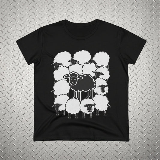 Hoodie - Black Sheep Shirt | Animals, Funny, Punk, Goth | Fitted Tee (Multiple Colors) from SHIRT MONSTERS