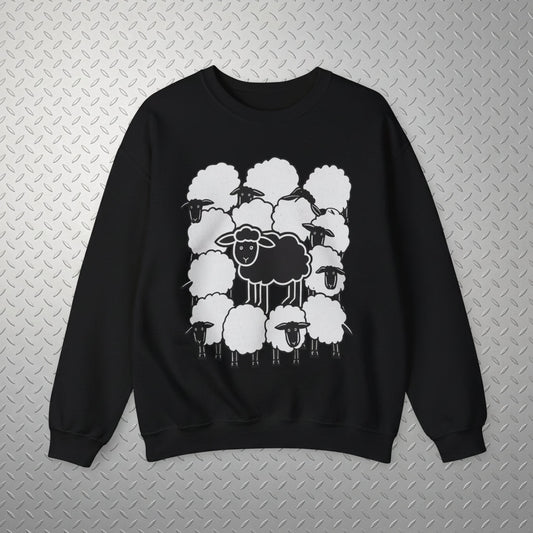 Hoodie - Black Sheep Shirt | Animals, Funny, Punk, Goth | Fitted Tee (Multiple Colors) from SHIRT MONSTERS