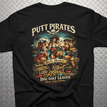 T-Shirt - Booty Hunters - Gildan - Putt Pirates Shirt - MANY COLORS from Crypto Zoo Tees