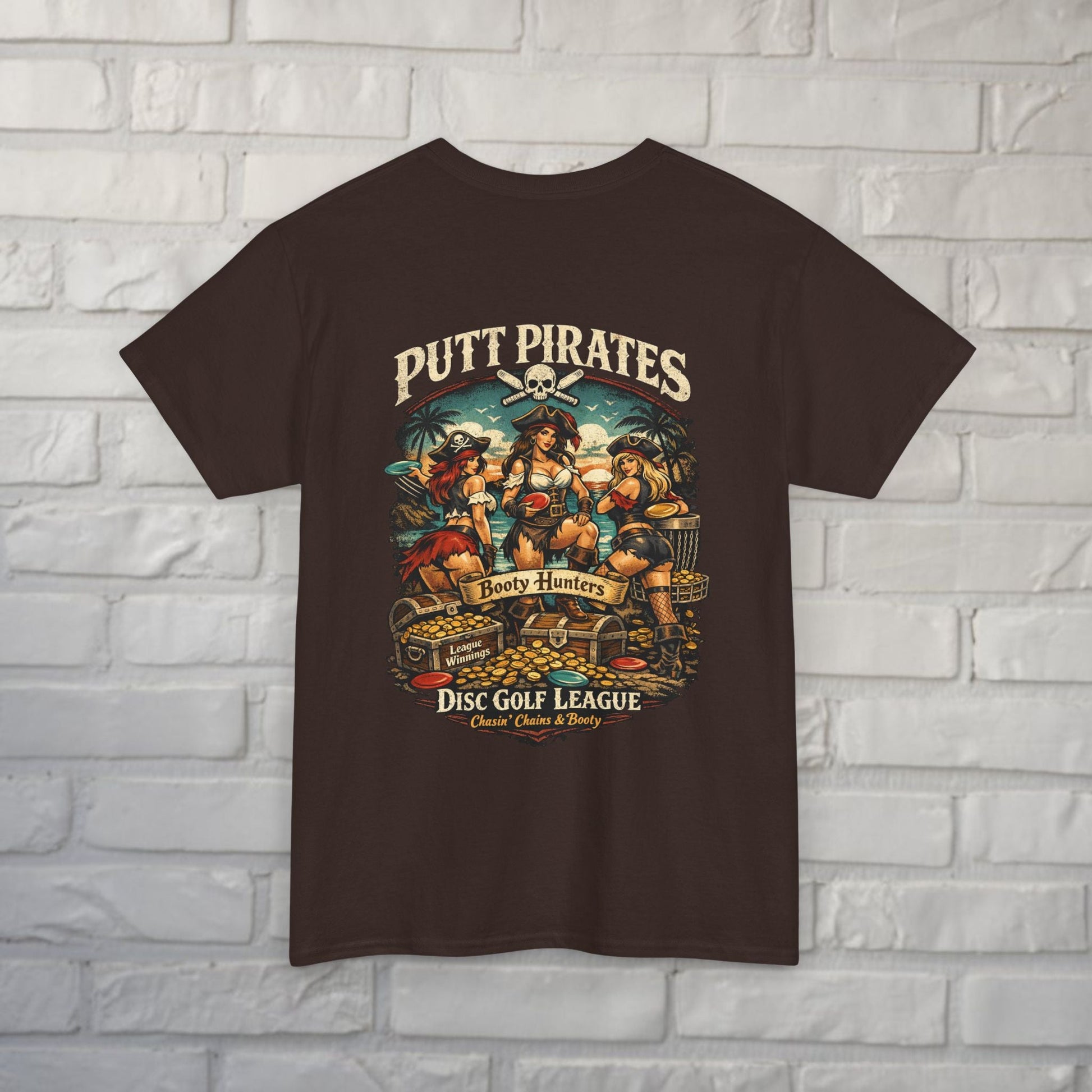 T-Shirt - Booty Hunters - Gildan - Putt Pirates Shirt - MANY COLORS from Crypto Zoo Tees
