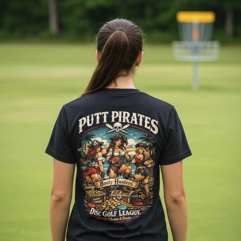 T-Shirt - Booty Hunters - Gildan - Putt Pirates Shirt - MANY COLORS from Crypto Zoo Tees
