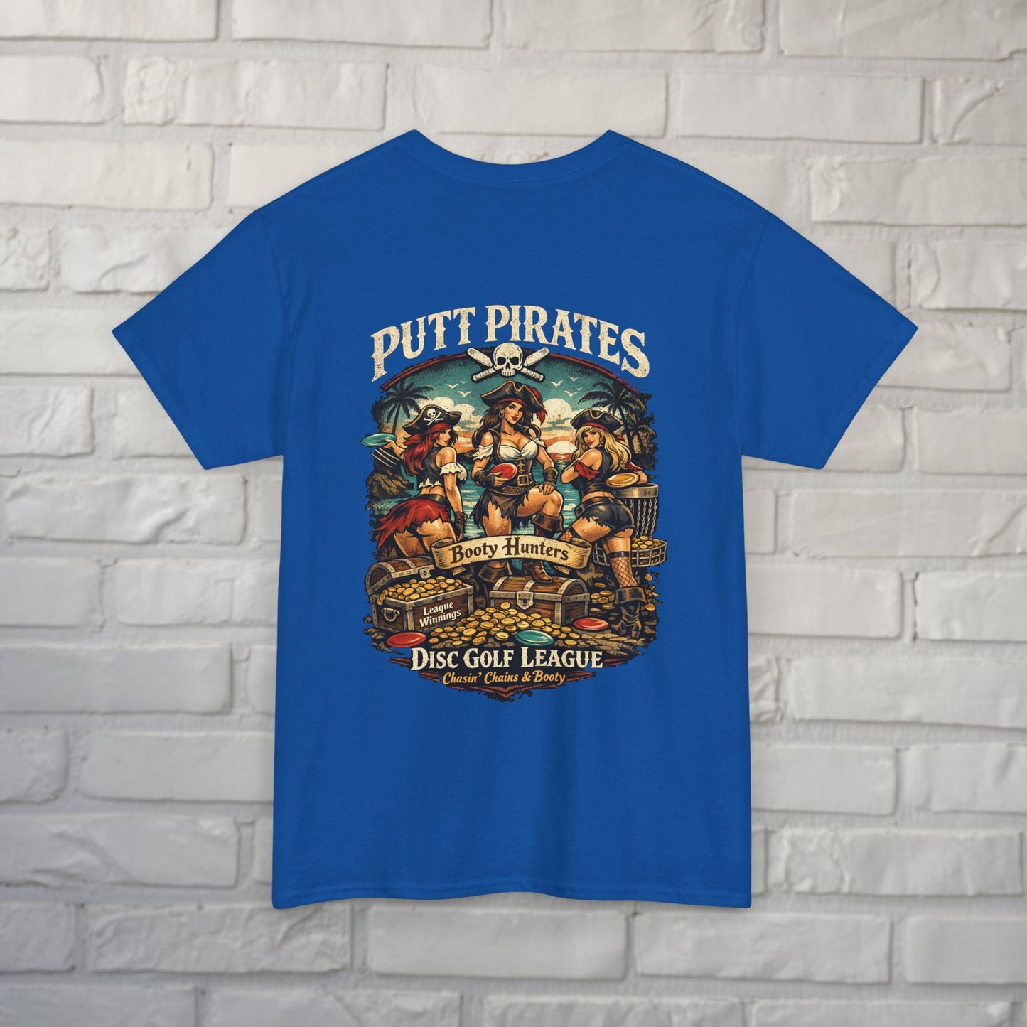 T-Shirt - Booty Hunters - Gildan - Putt Pirates Shirt - MANY COLORS from Crypto Zoo Tees