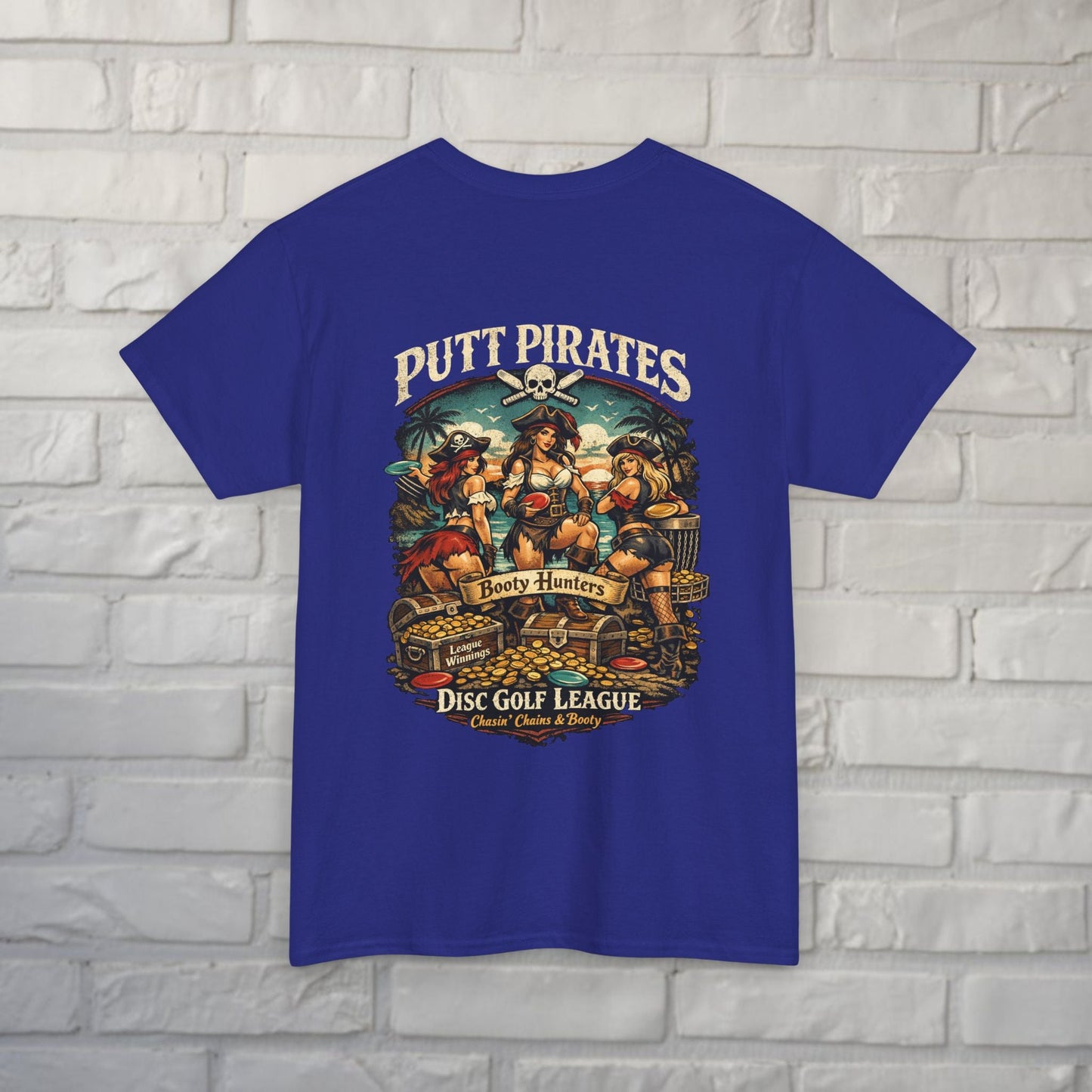 T-Shirt - Booty Hunters - Gildan - Putt Pirates Shirt - MANY COLORS from Crypto Zoo Tees