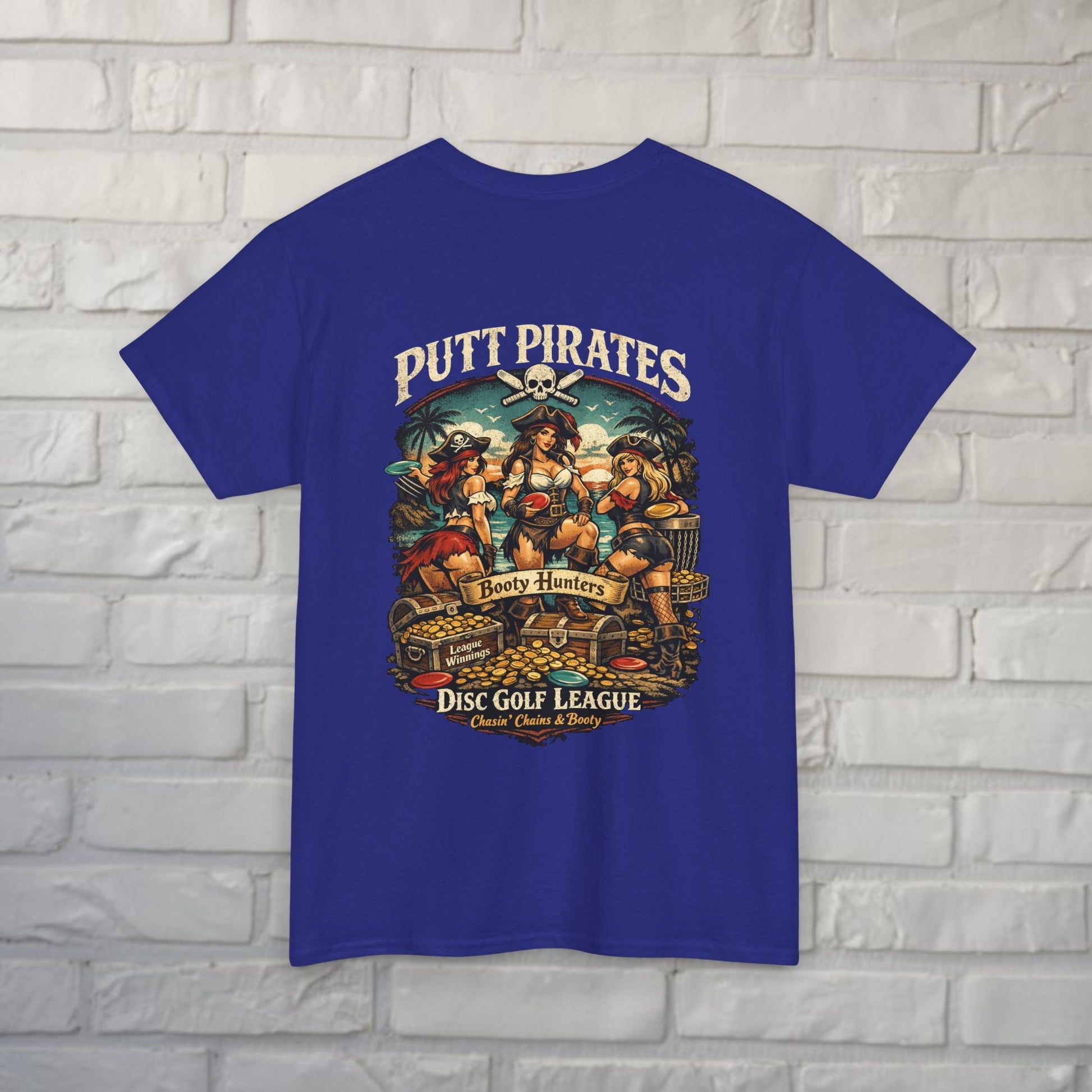 T-Shirt - Booty Hunters - Gildan - Putt Pirates Shirt - MANY COLORS from Crypto Zoo Tees