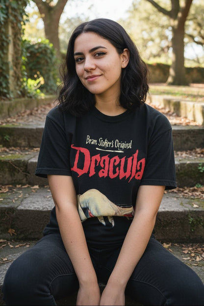 T-Shirt - Bram Stoker's Dracula Shirt | Comfort Colors 1717 | Horror, Books | Goth/Gothic from SHIRT MONSTERS (Formally Crypto Zoo Tees)