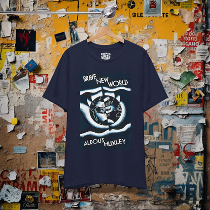 T-Shirt - Brave New World Book Cover Tee | Unisex T-shirt | Books, Literature | Aldous Huxley from Crypto Zoo Tees