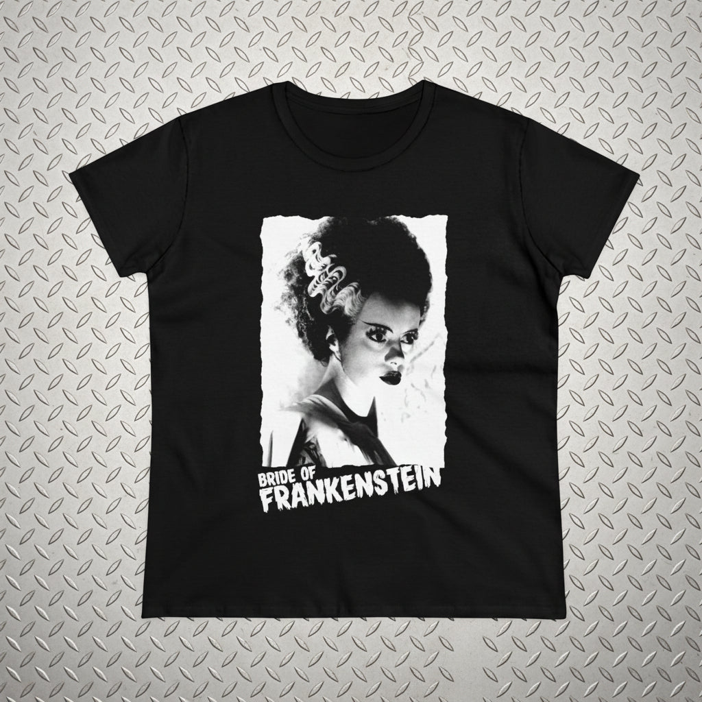 T-Shirt - Bride of Frankenstein | Horror Movie | Goth/Gothic | Ladies Tee from SHIRT MONSTERS