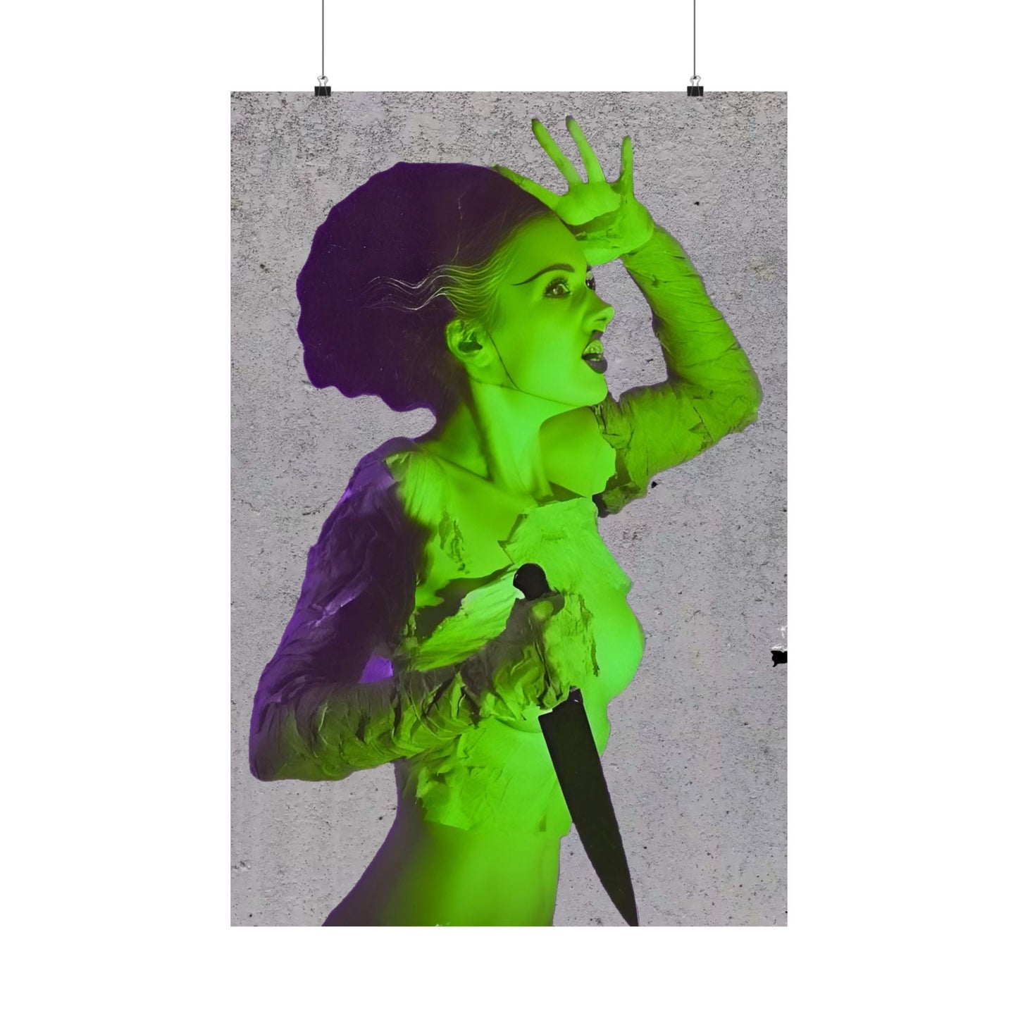 Poster - Bride of Frankenstein Poster | Wall Art | Horror, Retro & Vintage | Goth/Gothic from Crypto Zoo Tees