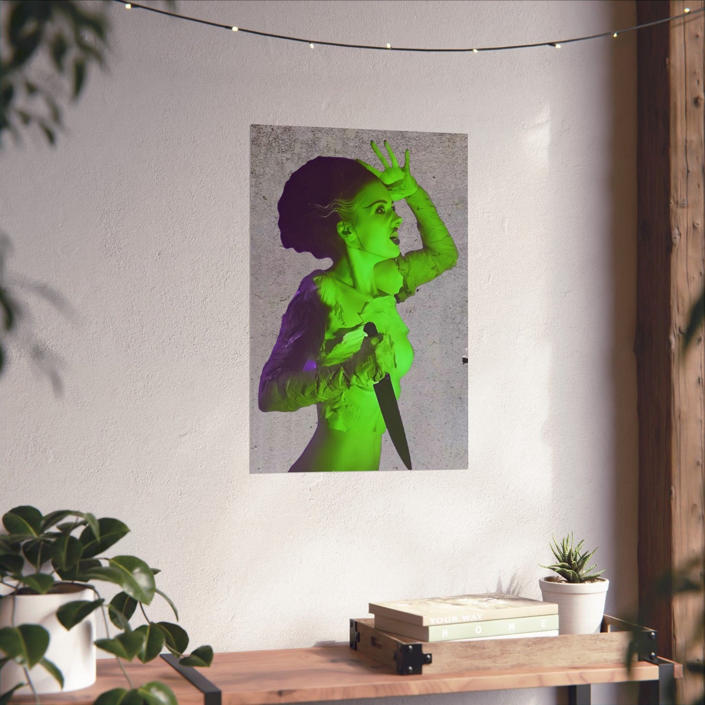 Poster - Bride of Frankenstein Poster | Wall Art | Horror, Retro & Vintage | Goth/Gothic from Crypto Zoo Tees