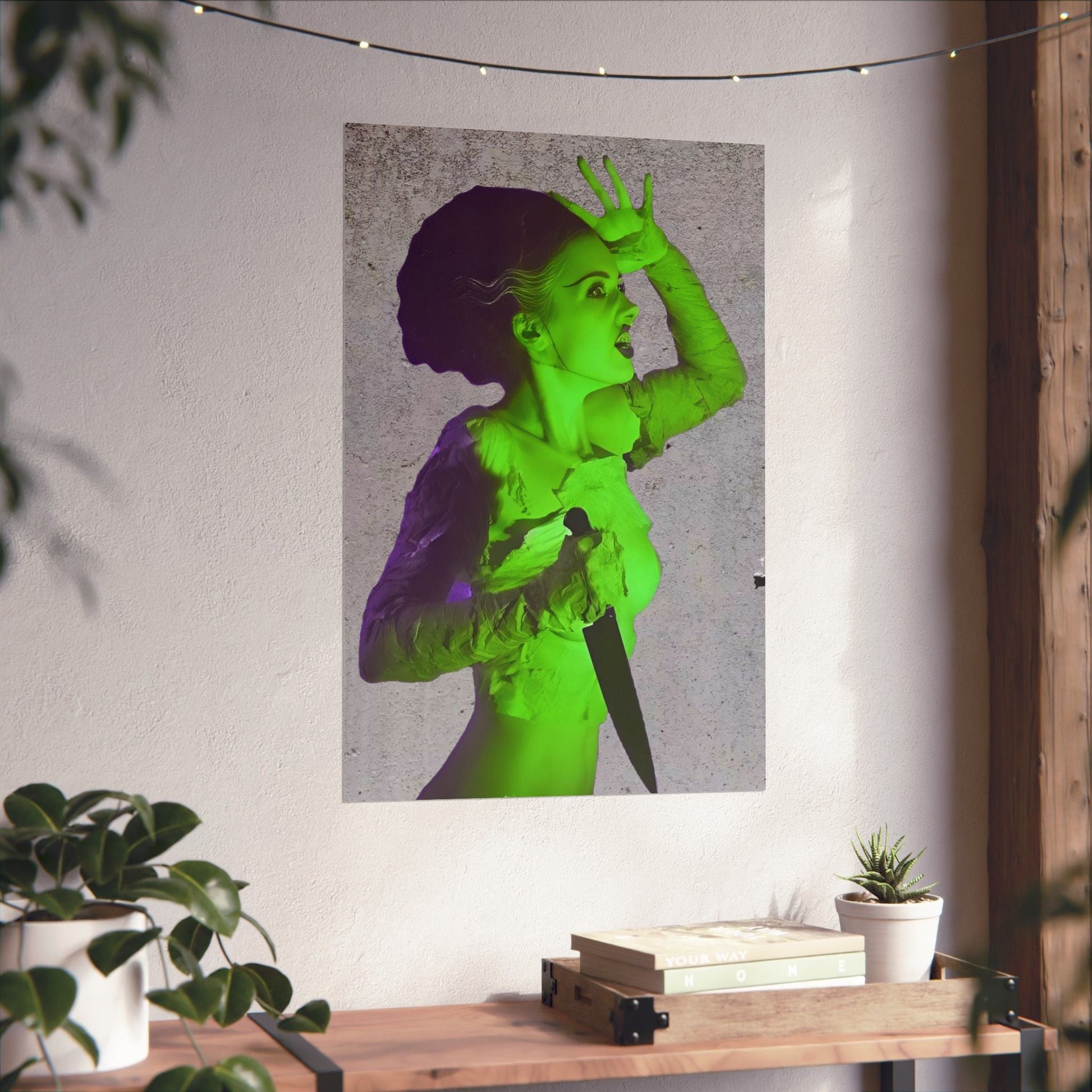 Poster - Bride of Frankenstein Poster | Wall Art | Horror, Retro & Vintage | Goth/Gothic from Crypto Zoo Tees