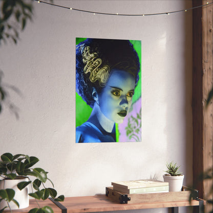 Poster - Bride of Frankenstein Print | Wall Art | Horror, Retro & Vintage | Goth/Gothic from Crypto Zoo Tees